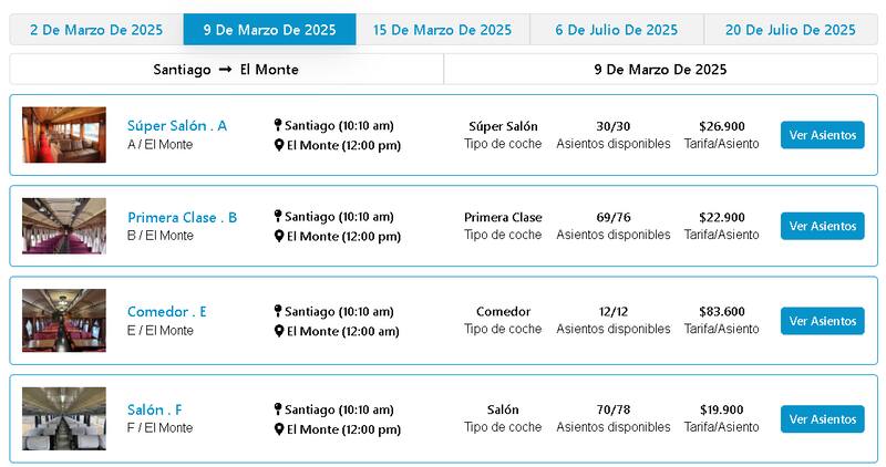 Estas son las tarifas por sector.