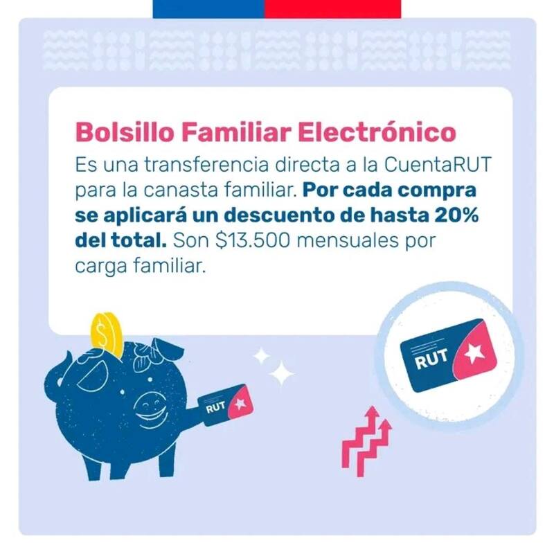 El nuevo aporte entregará un total de $13.500. Créditos: Gobierno de Chile.
