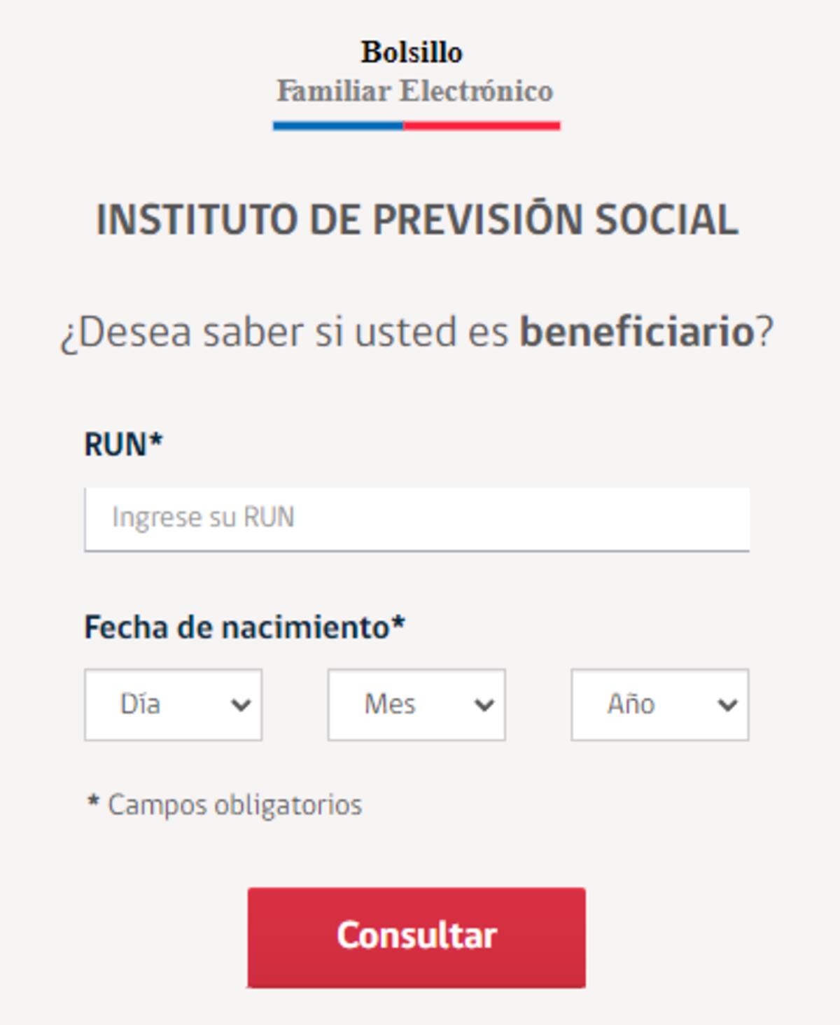 En el sitio web del IPS puedes conocer si eres beneficiario del Bolsillo Familiar Electrónico.