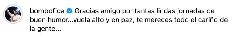 El comediante despidió a Willy Benítez.