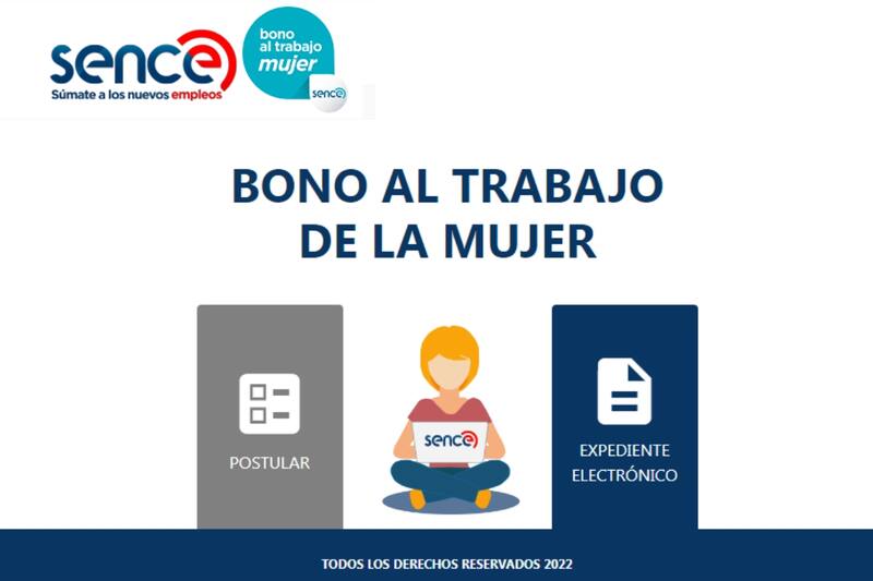 Ingresa a la plataforma de Sence para conocer más detalles del Bono al Trabajo de la Mujer. Foto: SENCE.