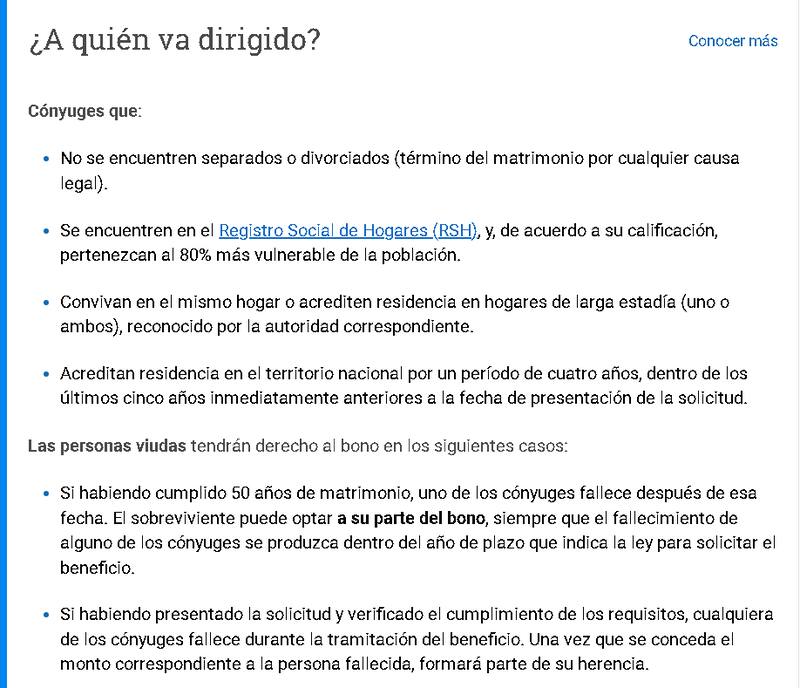 Revisa los requisitos necesarios para postular.