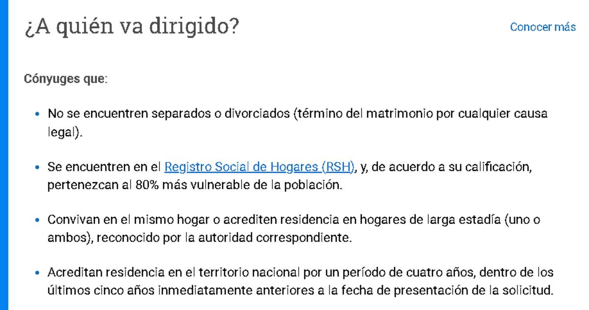 Requisitos para recibir el aporte que beneficia a las parejas casadas y también a quienes enviudaron.