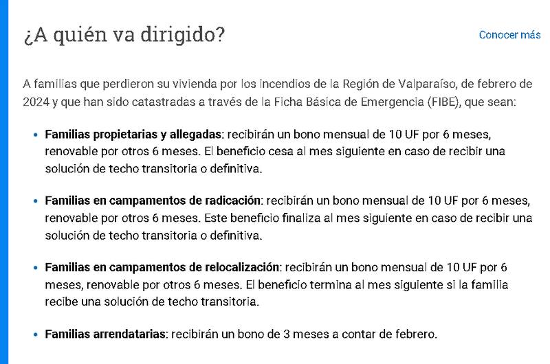 A estas personas está dirigido el bono.