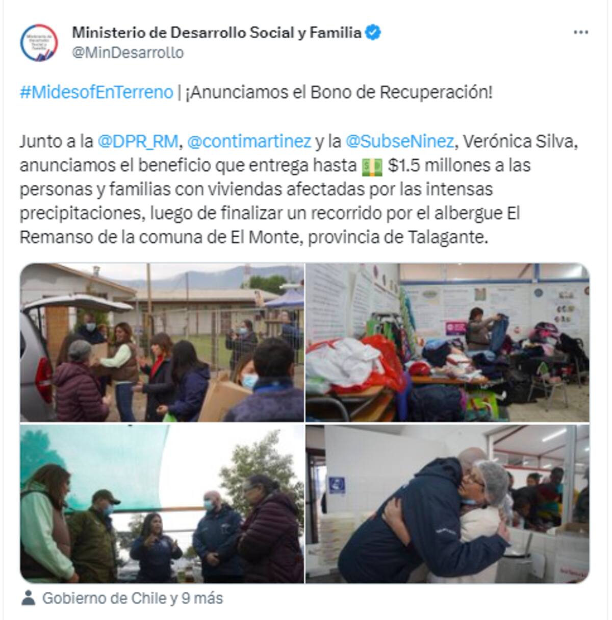 Entregará un monto de hasta un millón y medio.