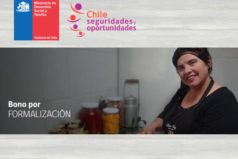El Bono Formalización se paga de forma automática a quienes cumplan las condiciones. Créditos: Chile Seguridades y Oportunidades