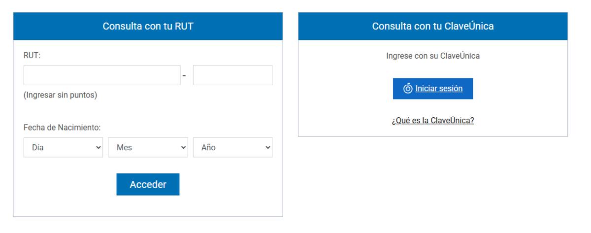 En esta plataforma podrás conocer si tu hijo es beneficiario de este dinero estatal. Foto: Página Ministerio de Desarrollo y Familia.