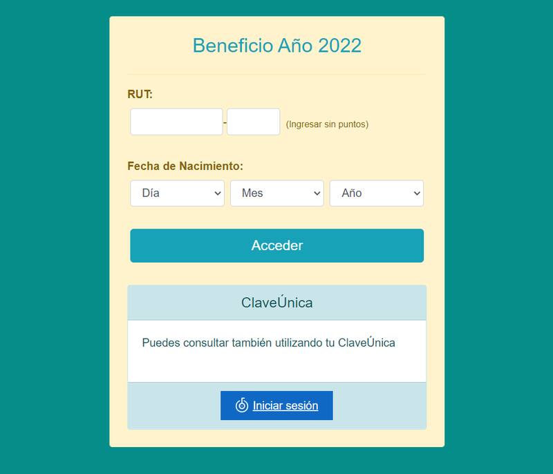 Deberás completar esta información. Créditos: Ministerio de Desarrollo Social y Familia.