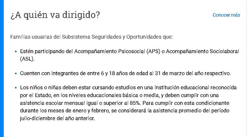 Requisitos para poder recibir automáticamente el bono.