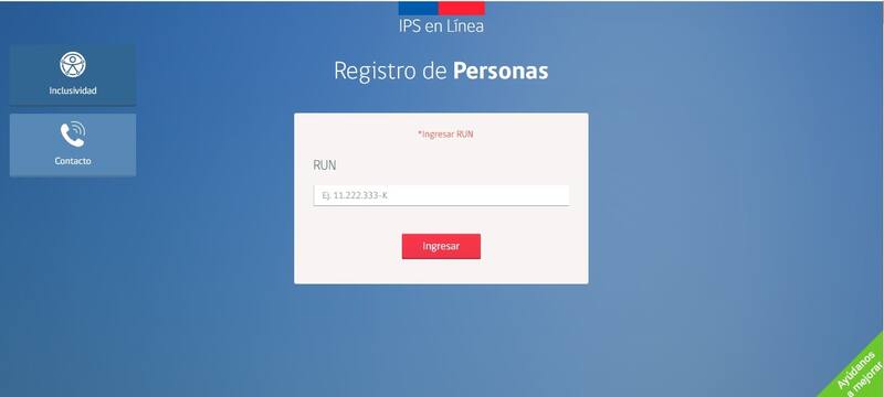 Entra a la plataforma del IPS para postular. Créditos: IPS.