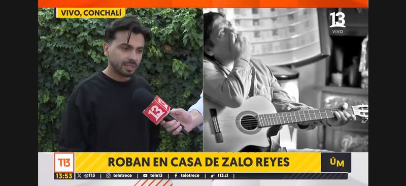 En la transmisión el joven también reclamó por la falta de ayuda del Ministerio de Cultura.