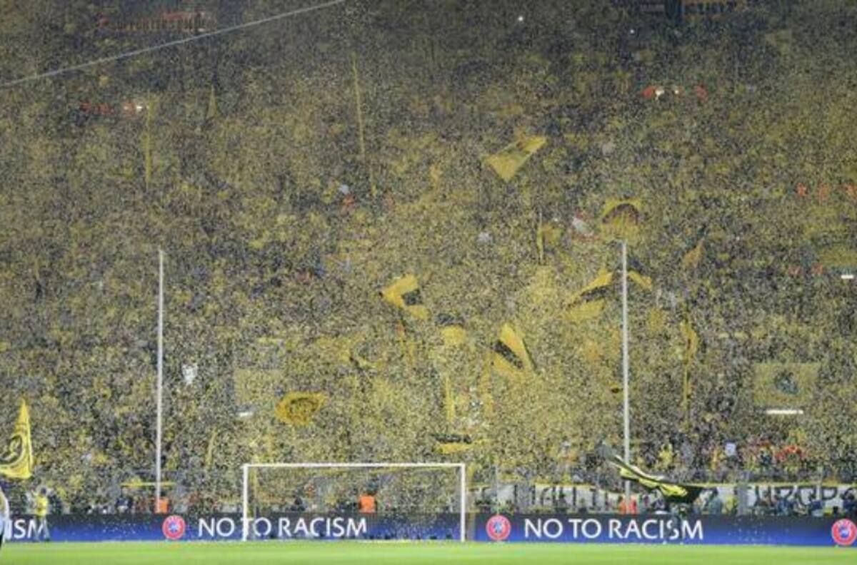 Así fue recibido por su hinchada el Borussia Dortmund ante el PSG