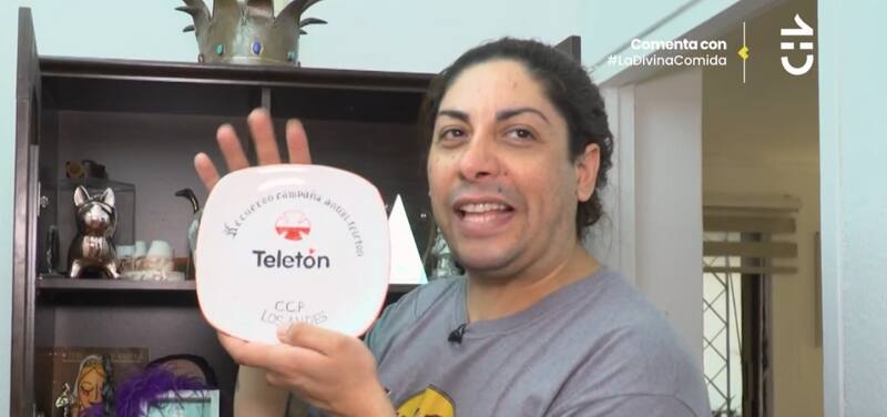 Un recuerdo que mantiene de una campaña de Teletón. Créditos: CHV.