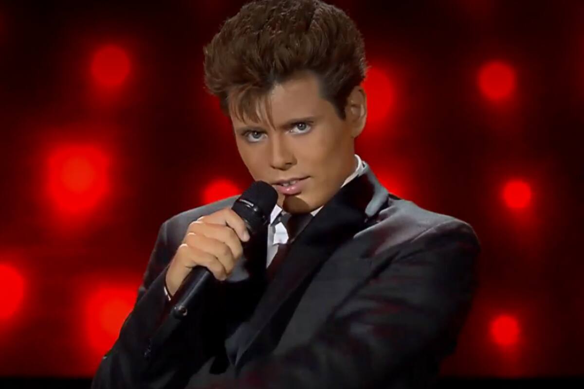 es el joven imitador de Luis Miguel en Mi Nombre Es. Foto: Captura