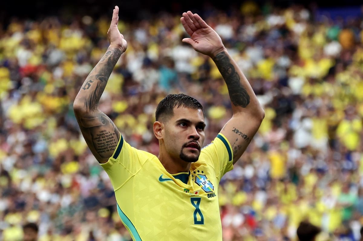 Bruno Guimaraes, volante de la Canarinha.