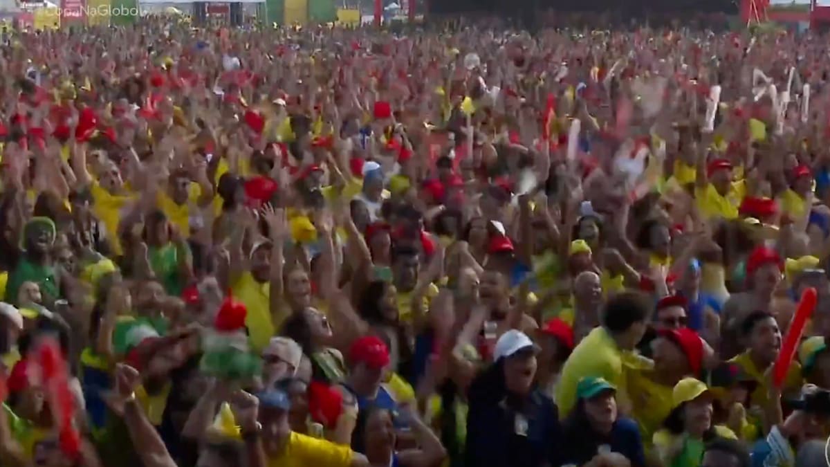 VIDEO | Emocionante registro: así festejaron en Brasil el agónico gol ante Japón