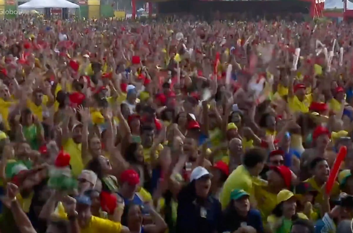 VIDEO | Emocionante registro: así festejaron en Brasil el agónico gol ante Japón