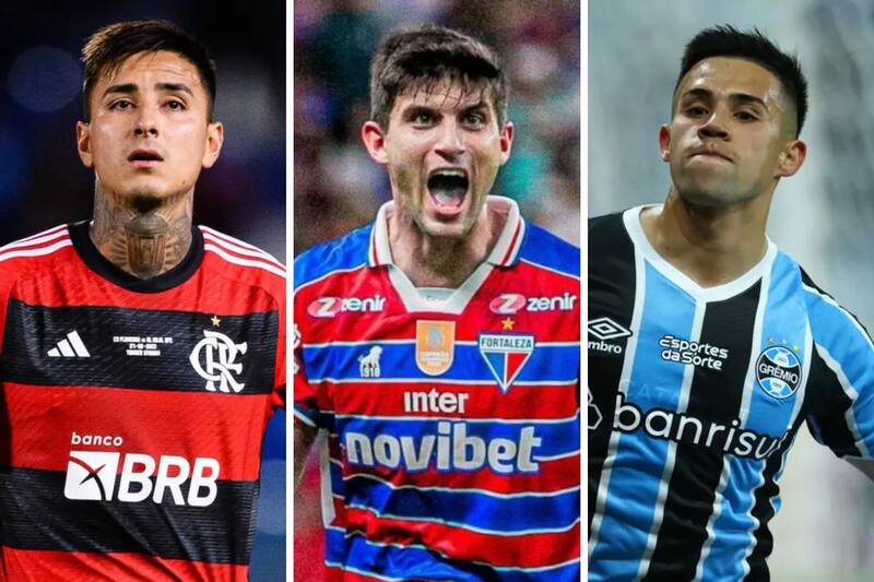 Erick Pulgar, Benjamín Kuscevic y Alexander Aravena son algunos de los chilenos que jugarán la Primera División de Brasil.