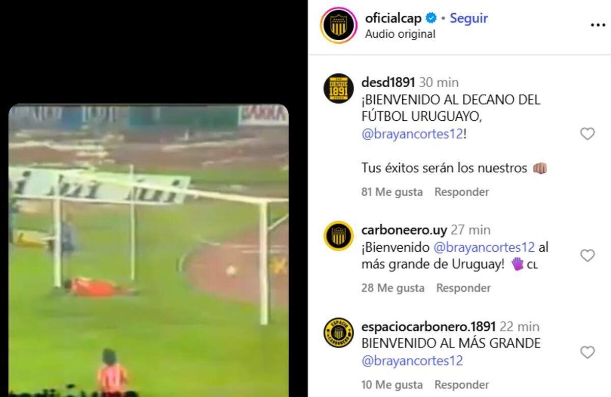 Los hinchas de Peñarol se ilusionan con el fichaje del chileno