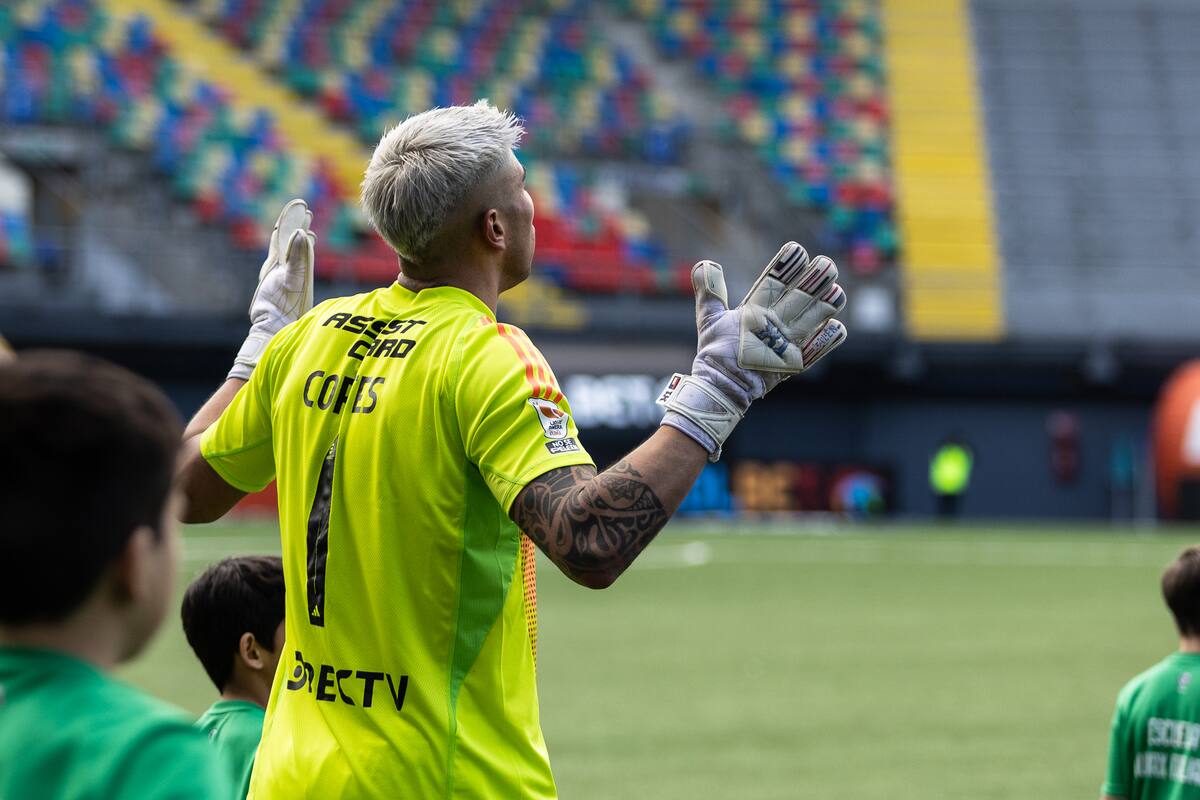 Brayan Cortés en el duelo de Audax Italiano vs Colo Colo por la Liga de Primera 2025. Foto: Felipe Escobedo