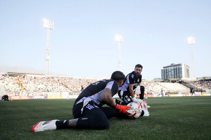 , arqueros de Colo Colo. Agencia Aton