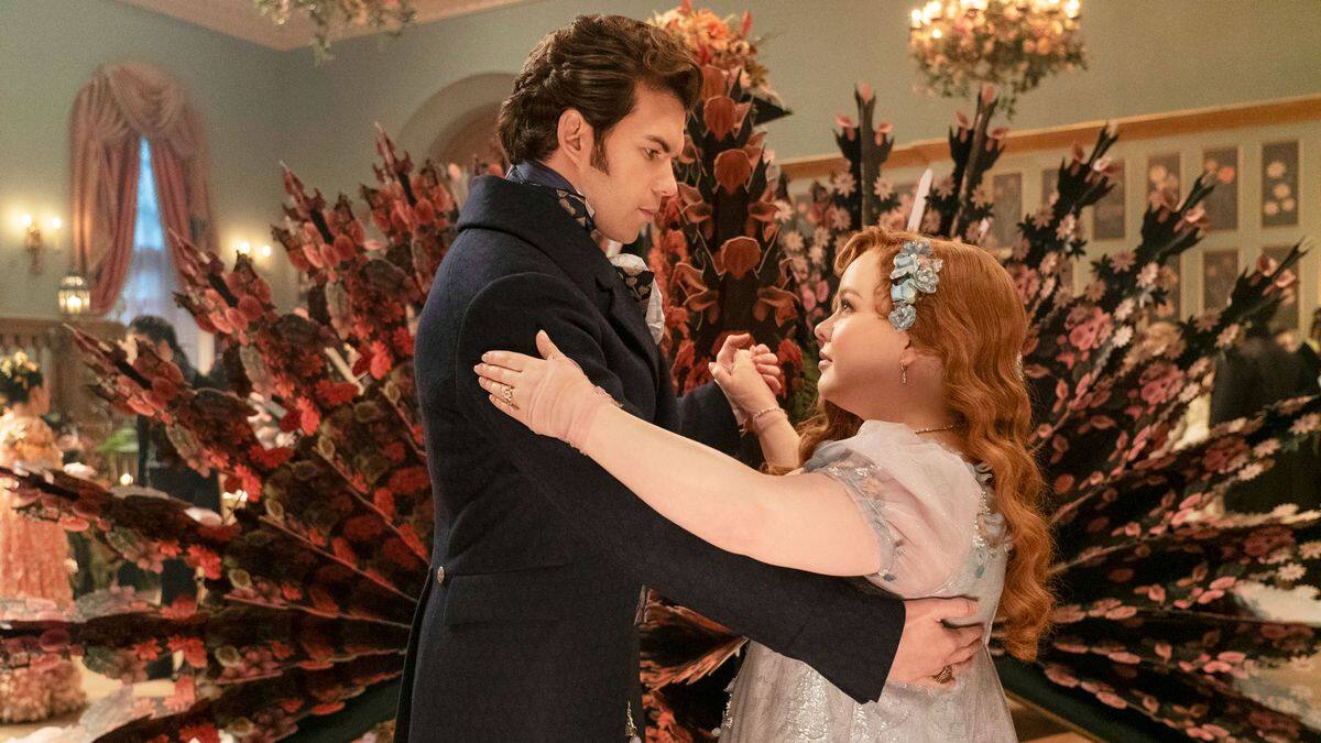 penelope y Colin, los protagonistas de "Bridgerton"