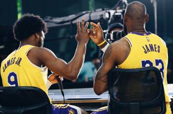 Esto es lo que dijo LeBron James sobre jugar con su hijo en Los Lakers