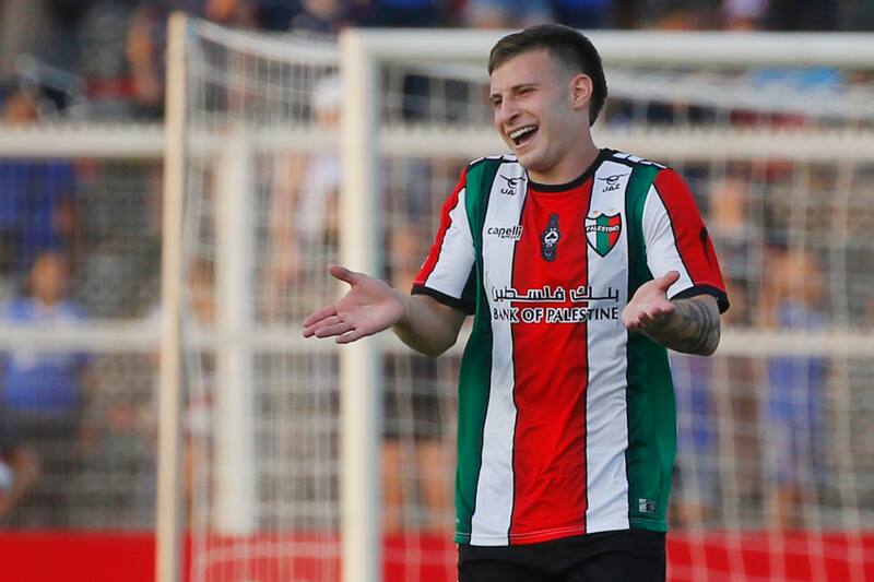 en partido de Palestino contra Universidad de Chile. (Foto: Agencia Aton)