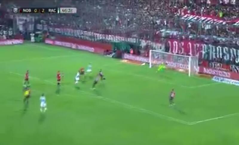 se despachó un golazo ante Newell's Old Boys. Foto: Captura.