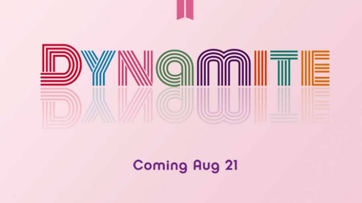 BTS confirma el nombre de su nuevo single en inglés: "Dynamite"