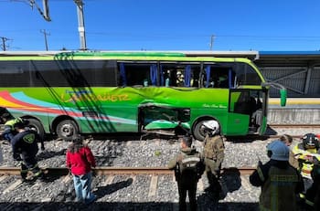 Nuevo choque entre Biotren y bus dejó seis personas lesionadas en San Pedro de La Paz