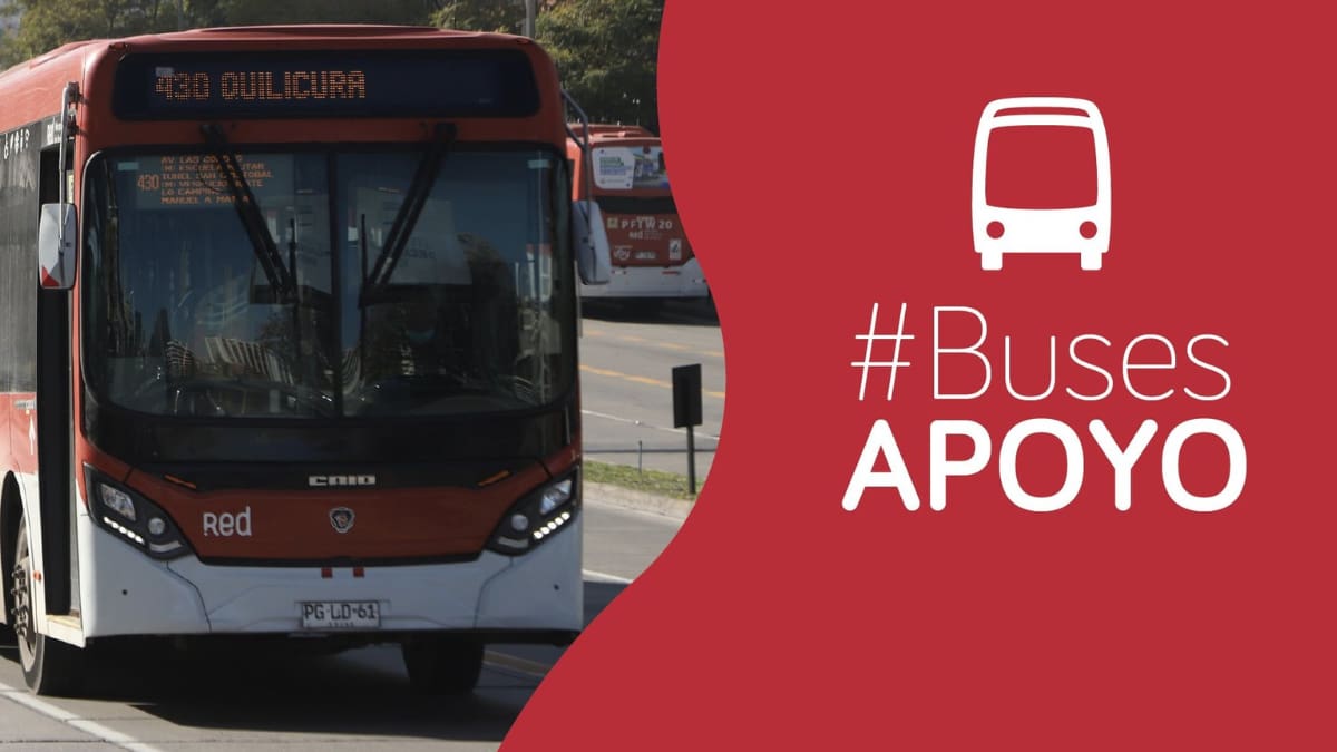 Red Movilidad tendrá buses de apoyo para este sábado: Estos recorridos se verán beneficiados en la RM