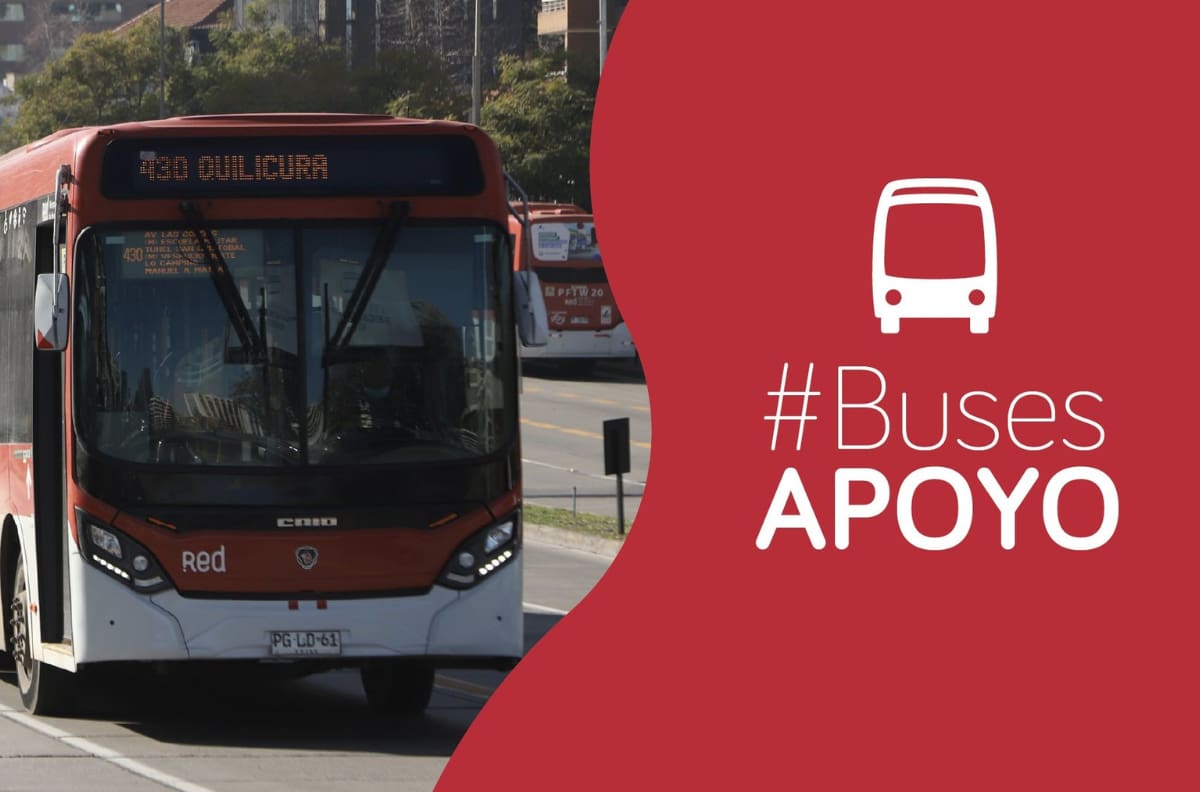 Red Movilidad tendrá buses de apoyo para este sábado: Estos recorridos se verán beneficiados en la RM
