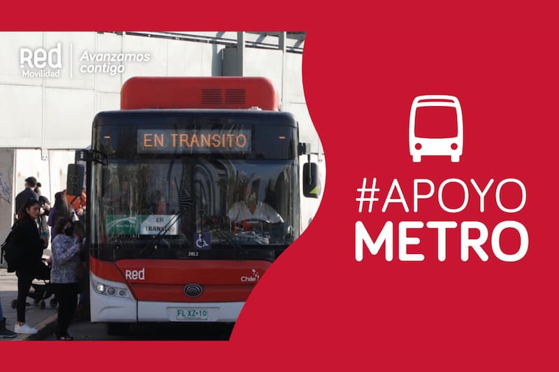 La medida fue tomada por la Red de Movilidad para combatir la emergencia en el Metro de Santiago.
