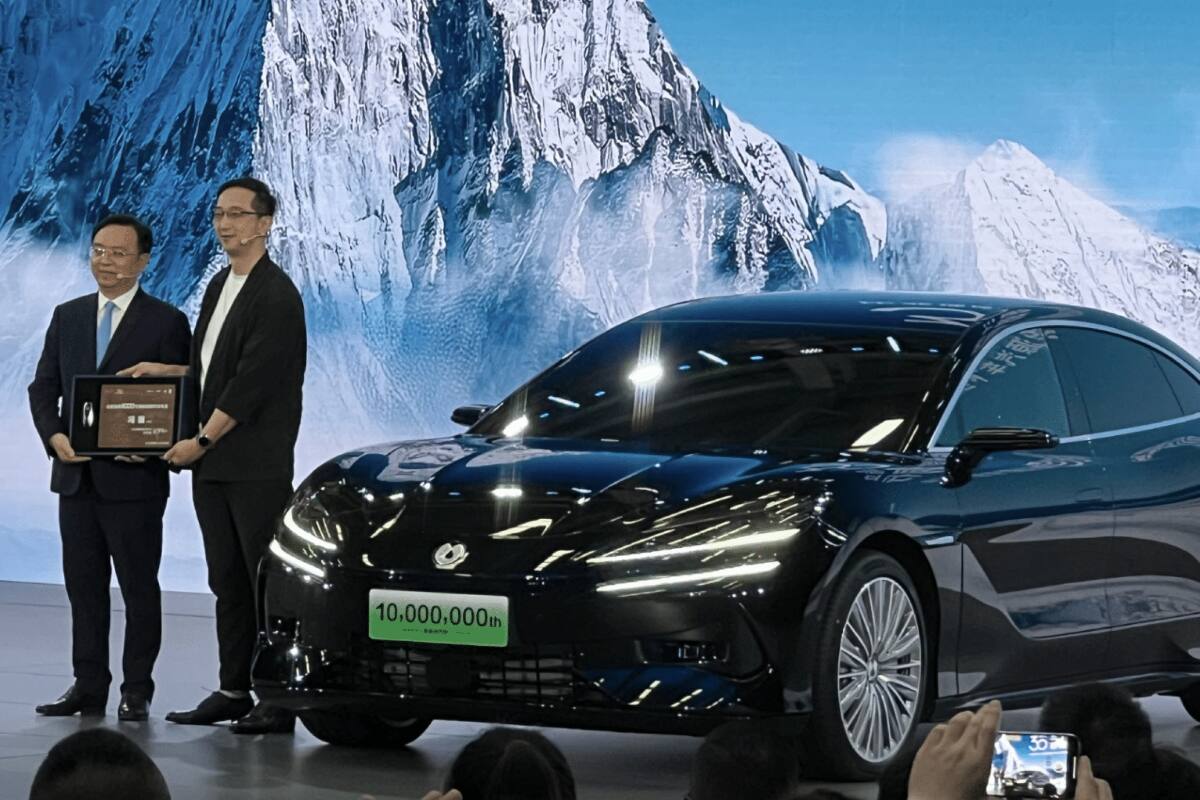 BYD cumple 30 años y celebró con la unidad de producción 10 millones / Foto: Car News China