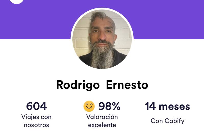 Rojas Vade figura con 14 meses trabajando para reconocida aplicación.
