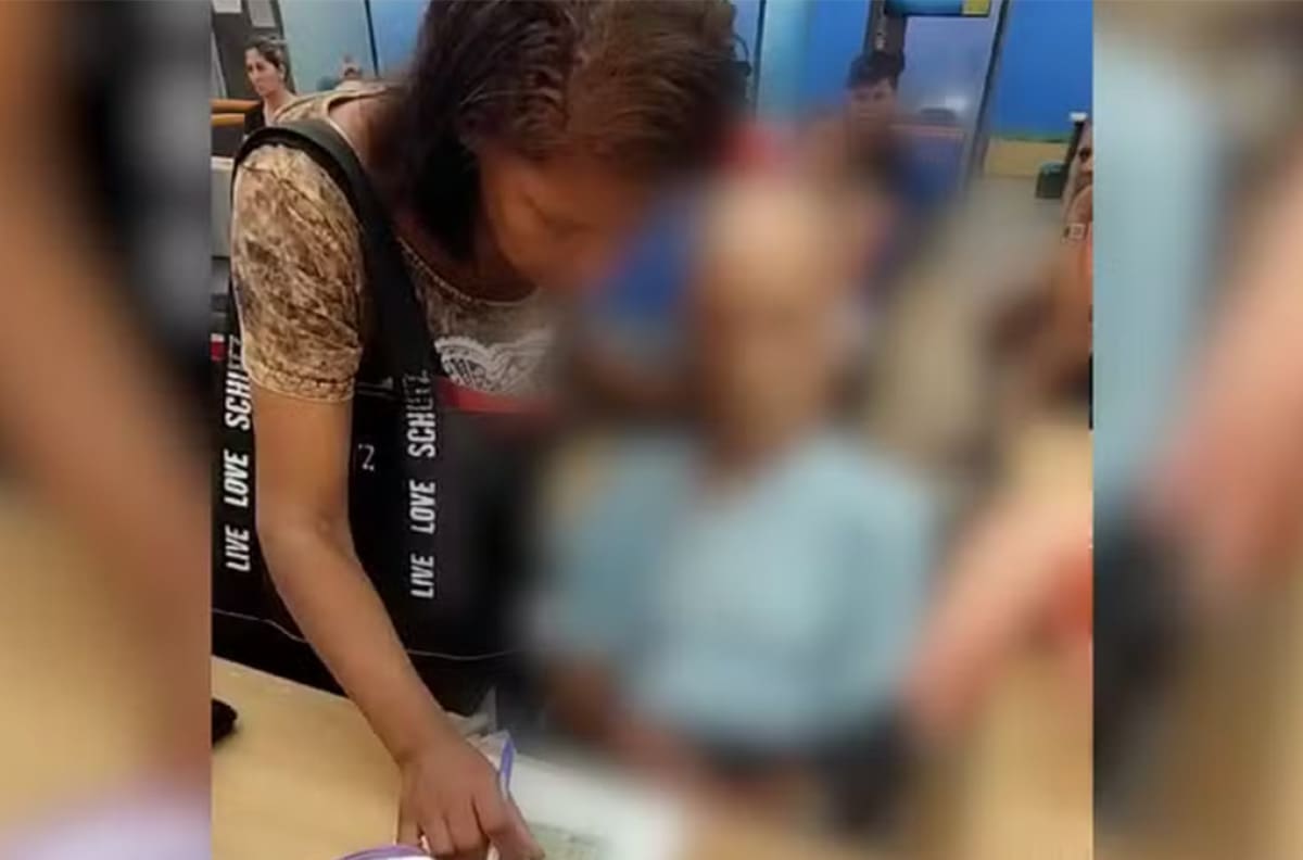 VIDEO | Horror en un banco de Brasil: Una mujer llevó a su tío muerto para sacar un préstamo
