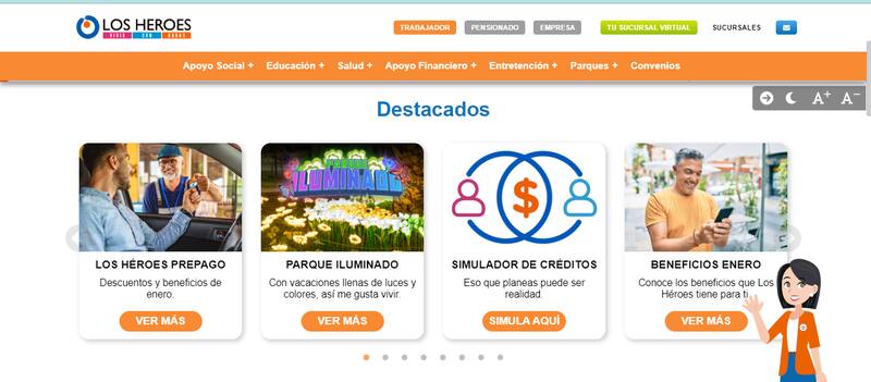 En la página web de Caja Los Héroes podrás conocer todos los descuentos que puedes obtener por estar afiliado.
