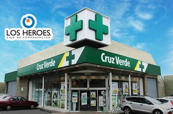 Obtén hasta 50% de descuento en Cruz Verde con Caja Los Héroes si eres afiliado o carga