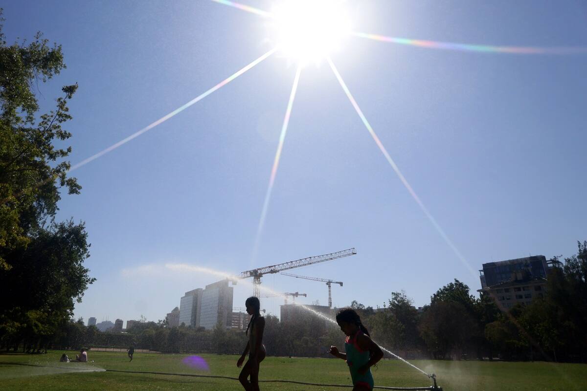 Dos comunas superarán esta semana los 30°C.