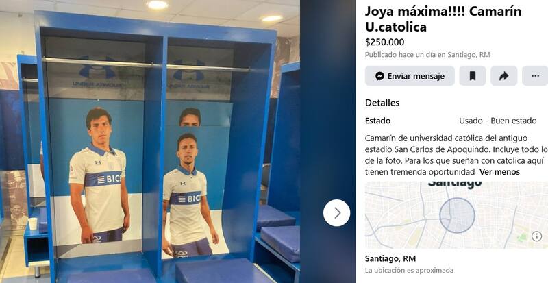 Un usuario lo puso en venta en Facebook