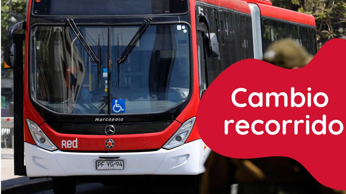 Red Movilidad anuncia 8 cambios de recorrido en servicios de diversas comunas de Santiago
