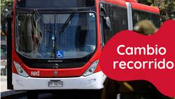 Red Movilidad anuncia 8 cambios de recorrido en servicios de diversas comunas de Santiago