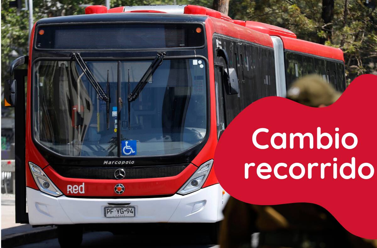 Red Movilidad informó cambio de recorrido de dos buses en las comunas de Peñalolén y La Florida