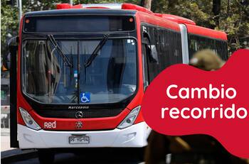 Red Movilidad informó cambio de recorrido de dos buses en las comunas de Peñalolén y La Florida