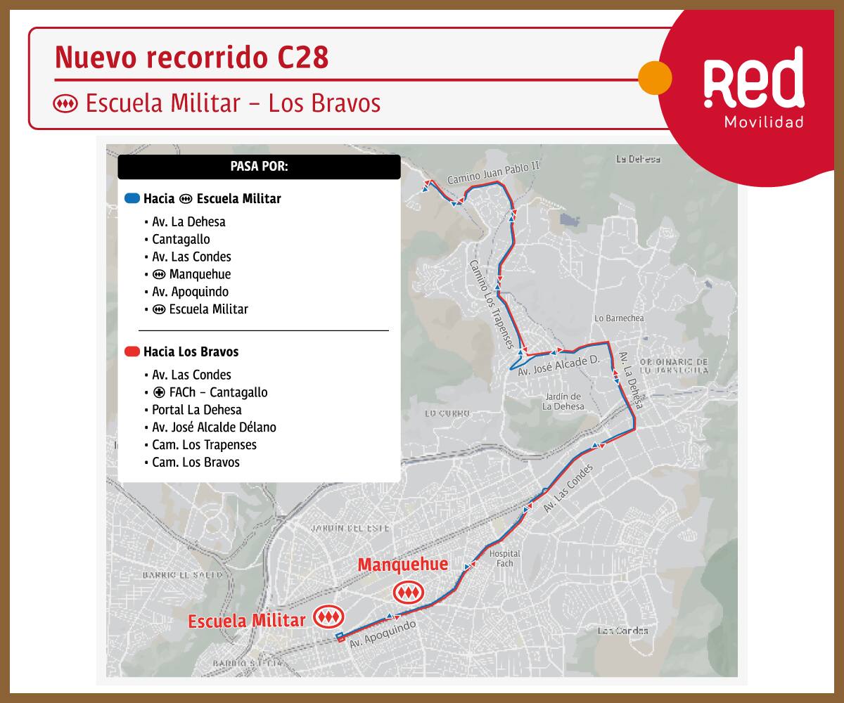 Este servicio reemplaza y fusiona los servicios C08 y C12. Créditos: DTPM.