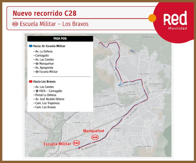 Este servicio reemplaza y fusiona los servicios C08 y C12. Créditos: DTPM.