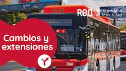 Estos son los 4 cambios y extensiones de recorridos que informó Red Movilidad durante este 2024