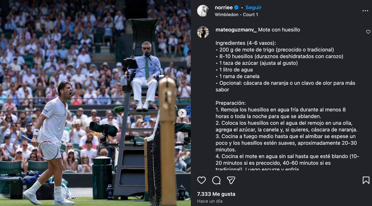 Hinchas chilenos lo llenaron de recetas en Instagram.