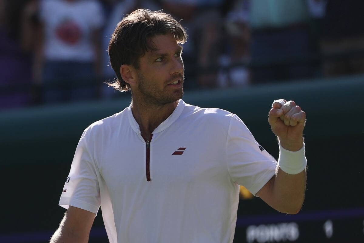 La última esperanza local en Wimbledon. EFE